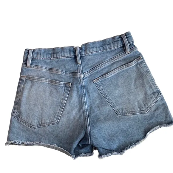 FRAME LE BRIGETTE FRAYED JEAN SHORTS