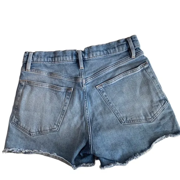 FRAME LE BRIGETTE FRAYED JEAN SHORTS