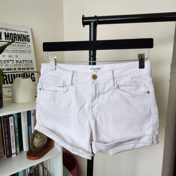Frame Le Cutoff Rolled Hem Shorts