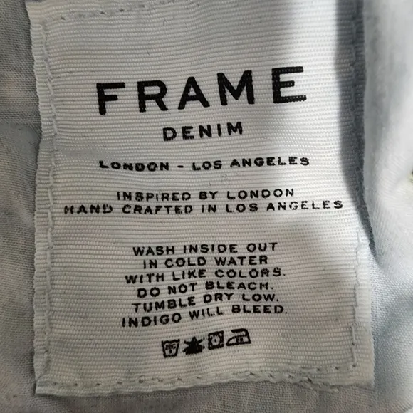FRAME Le Skinny De Jeanne Jeans - Distressed Dark Wash - 30 (10)