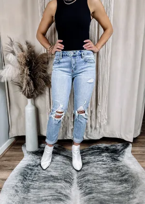 Frankie Mid Rise Girlfriend Jean
