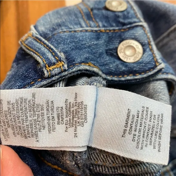 FREE PEOPLE Jesse Carpenter Shorts In Midlands Distressed Button Fly Shorts