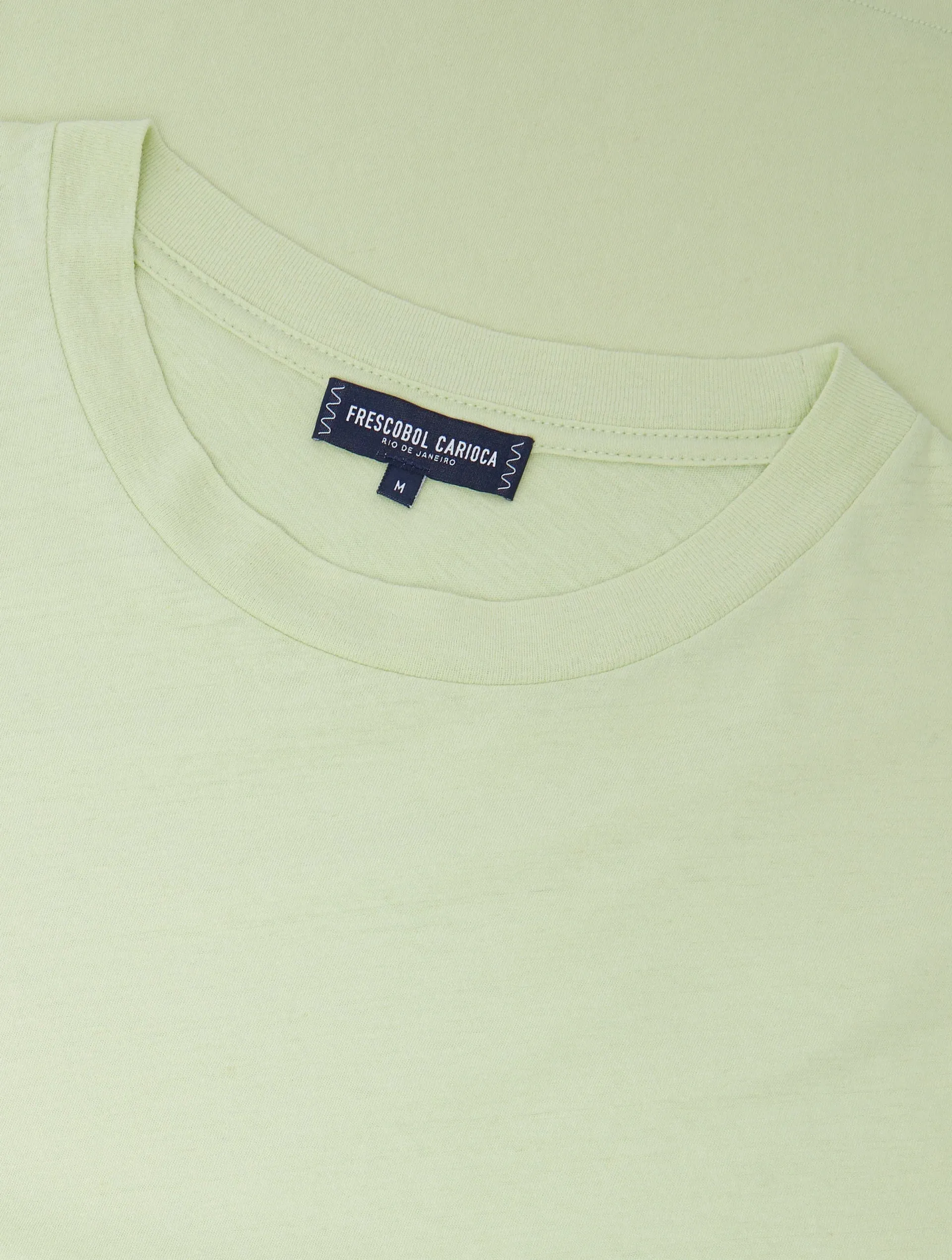 Frescobol Carioca Green Lucio Linen-cotton T-shirt UK M