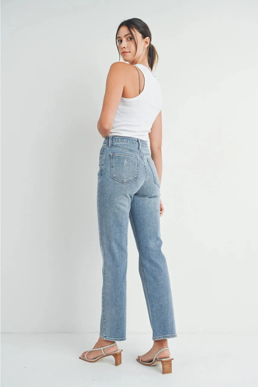 Full Length Straight Jeans