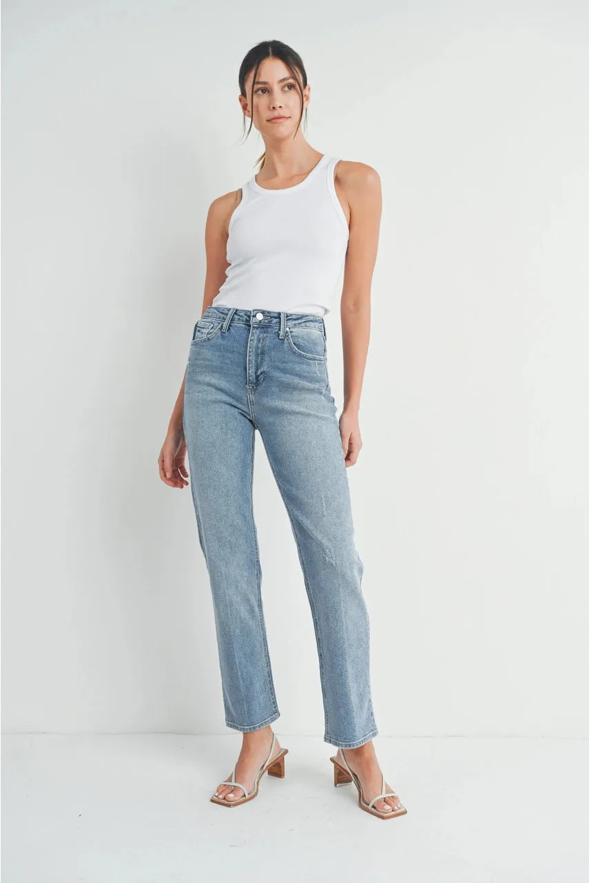 Full Length Straight Jeans