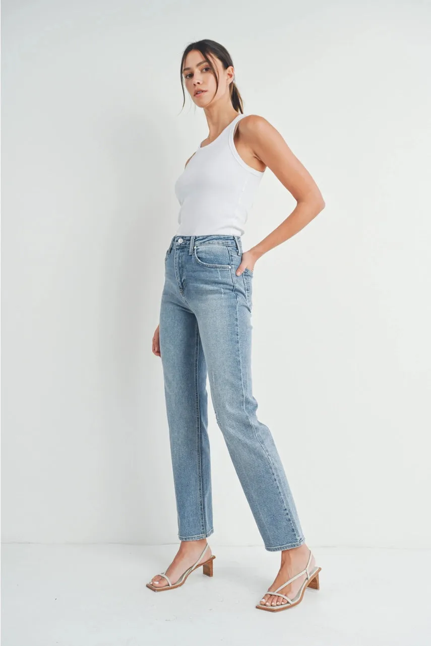 Full Length Straight Jeans