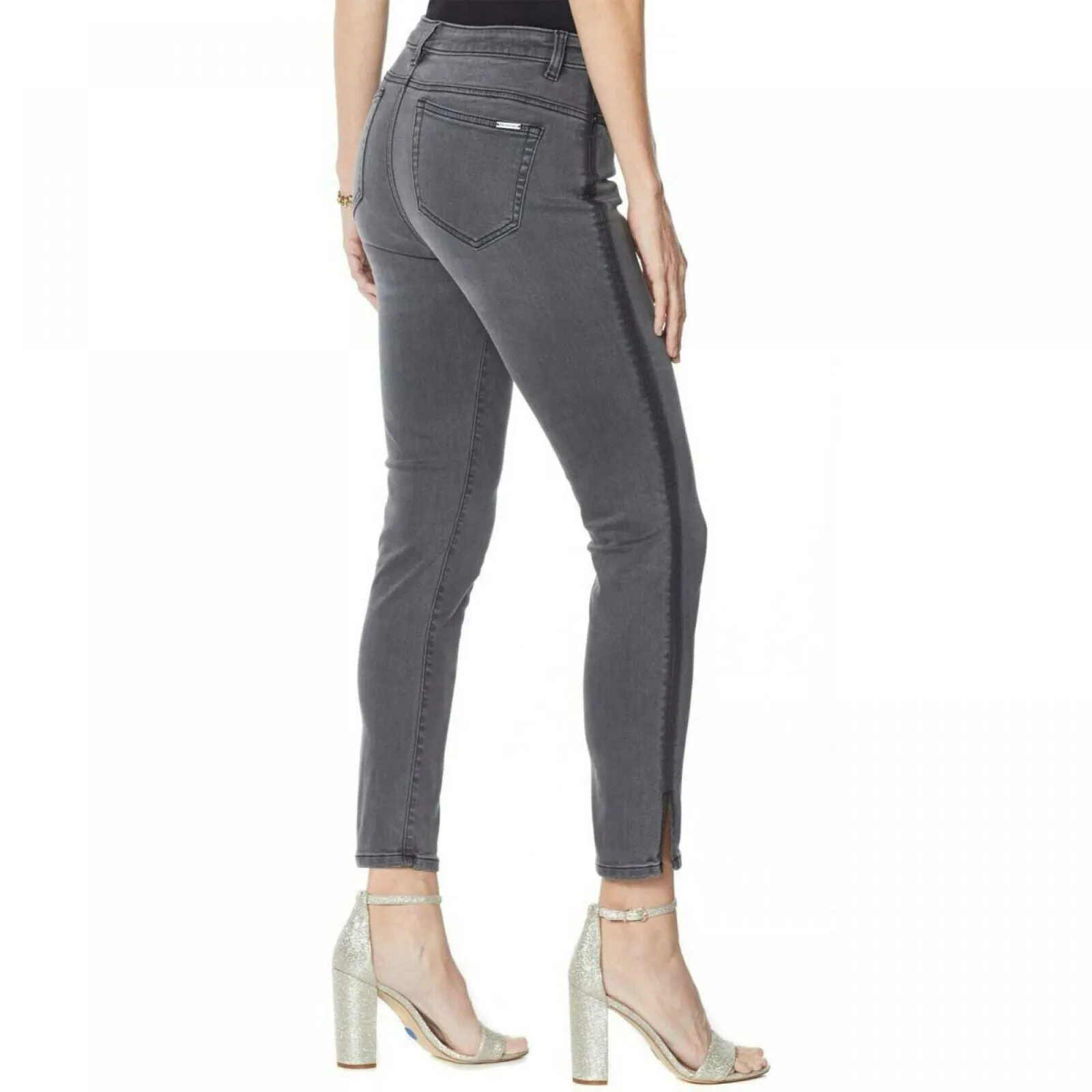 G by Giuliana Women's G-Sculpt Side Stripe Slit Ankle Jeans