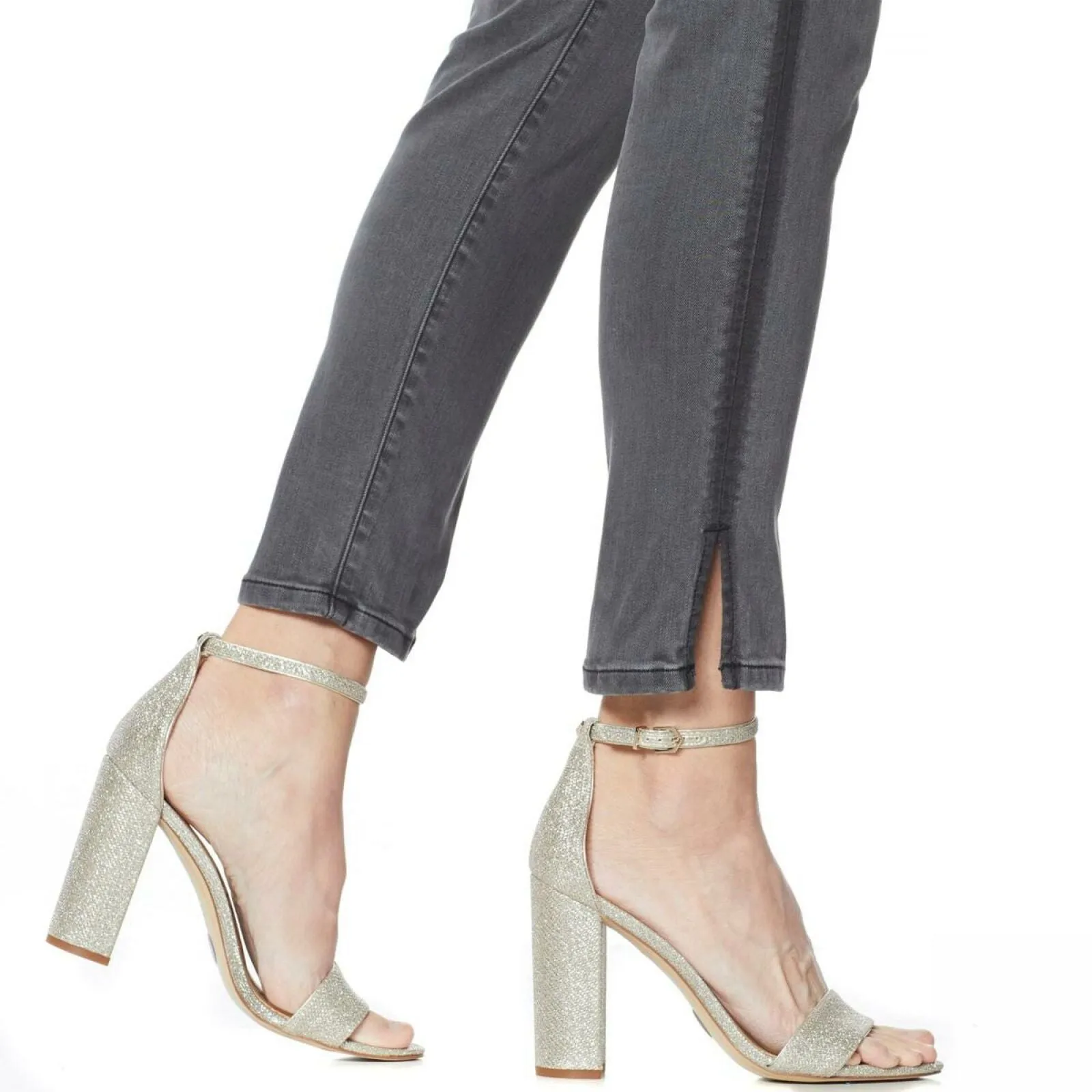 G by Giuliana Women's G-Sculpt Side Stripe Slit Ankle Jeans