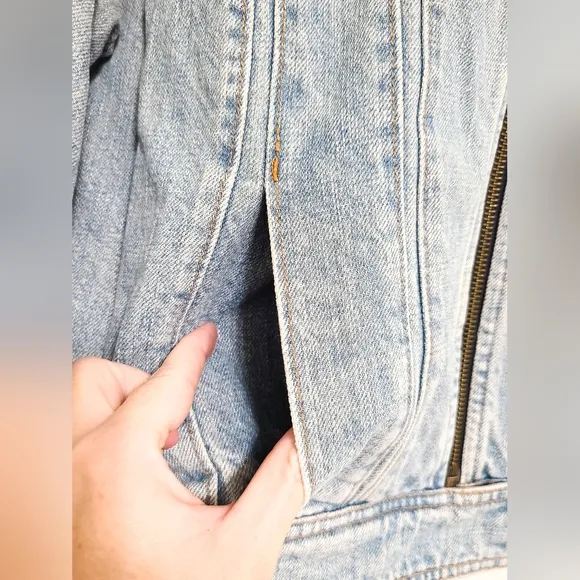 Gap Y2K Denim Moto Jacket