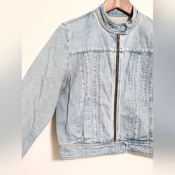 Gap Y2K Denim Moto Jacket