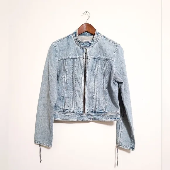 Gap Y2K Denim Moto Jacket