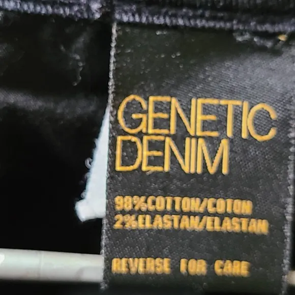 GENETIC DENIM The Raquel Cropped Cigarette Skinny Stretch Jeans Black Women's 29