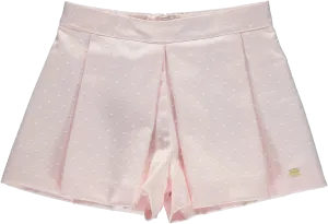 Girls Light Pink Cotton Shorts