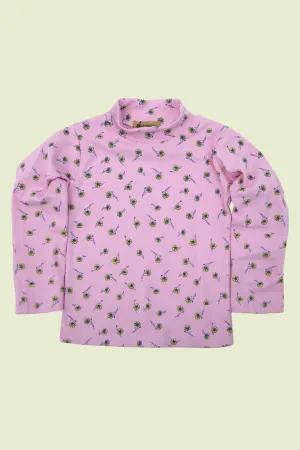 Girls Printed High Neck Tops