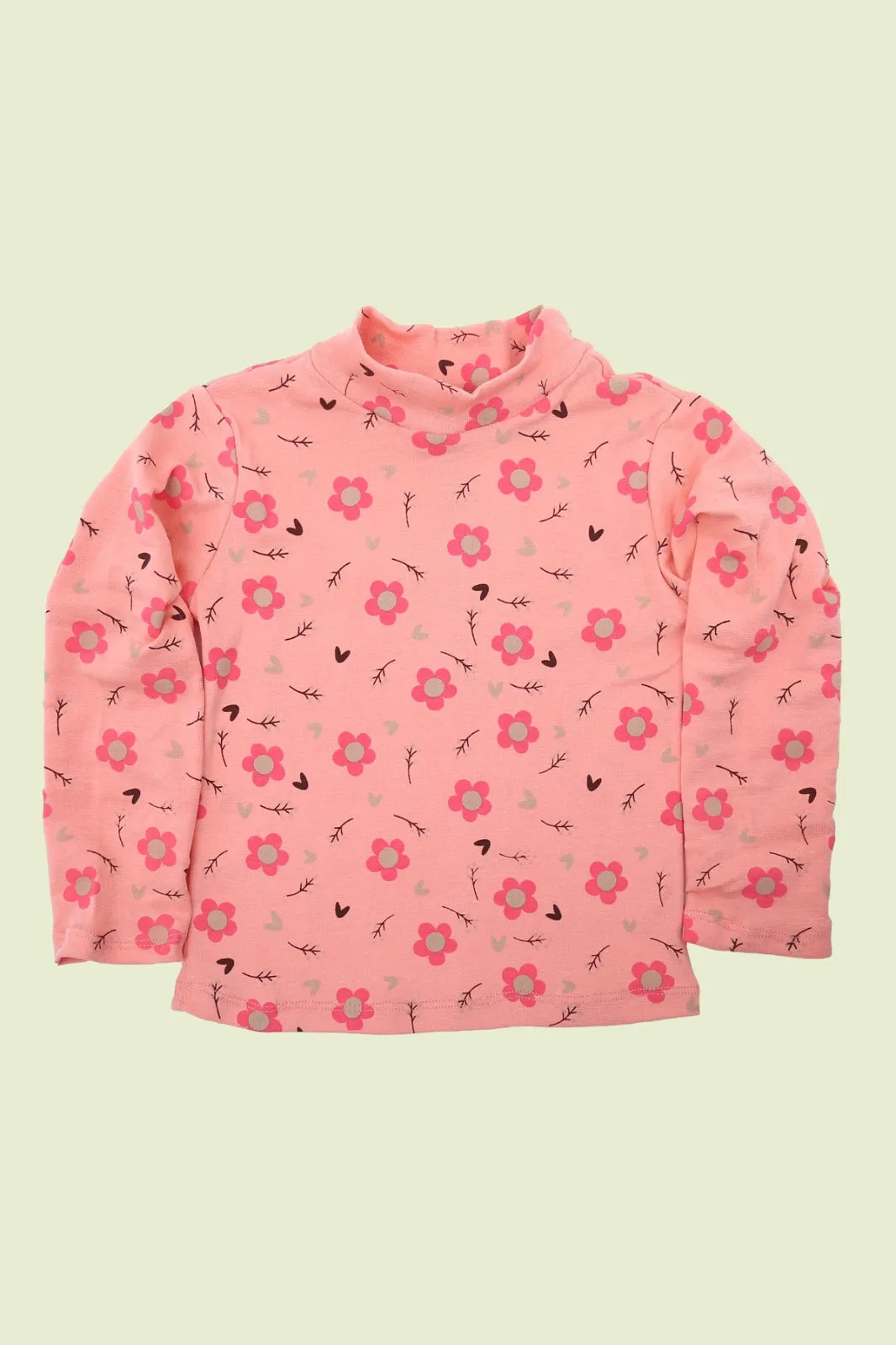 Girls Printed High Neck Tops