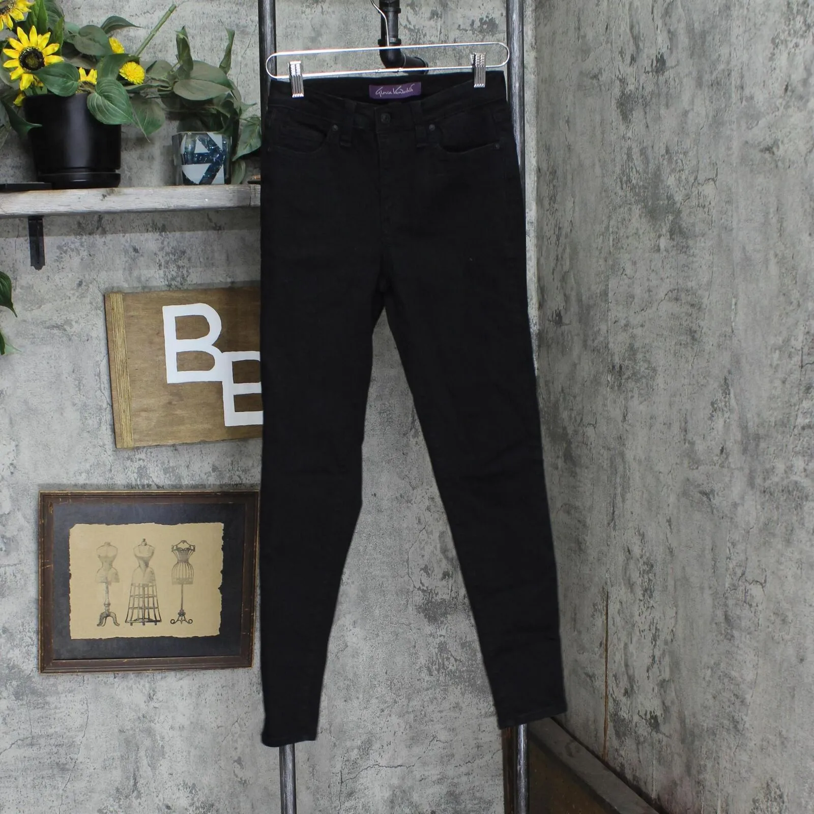 Gloria Vanderbilt Women's The Always Perfect High Rise Skinny Denim Jean Black S