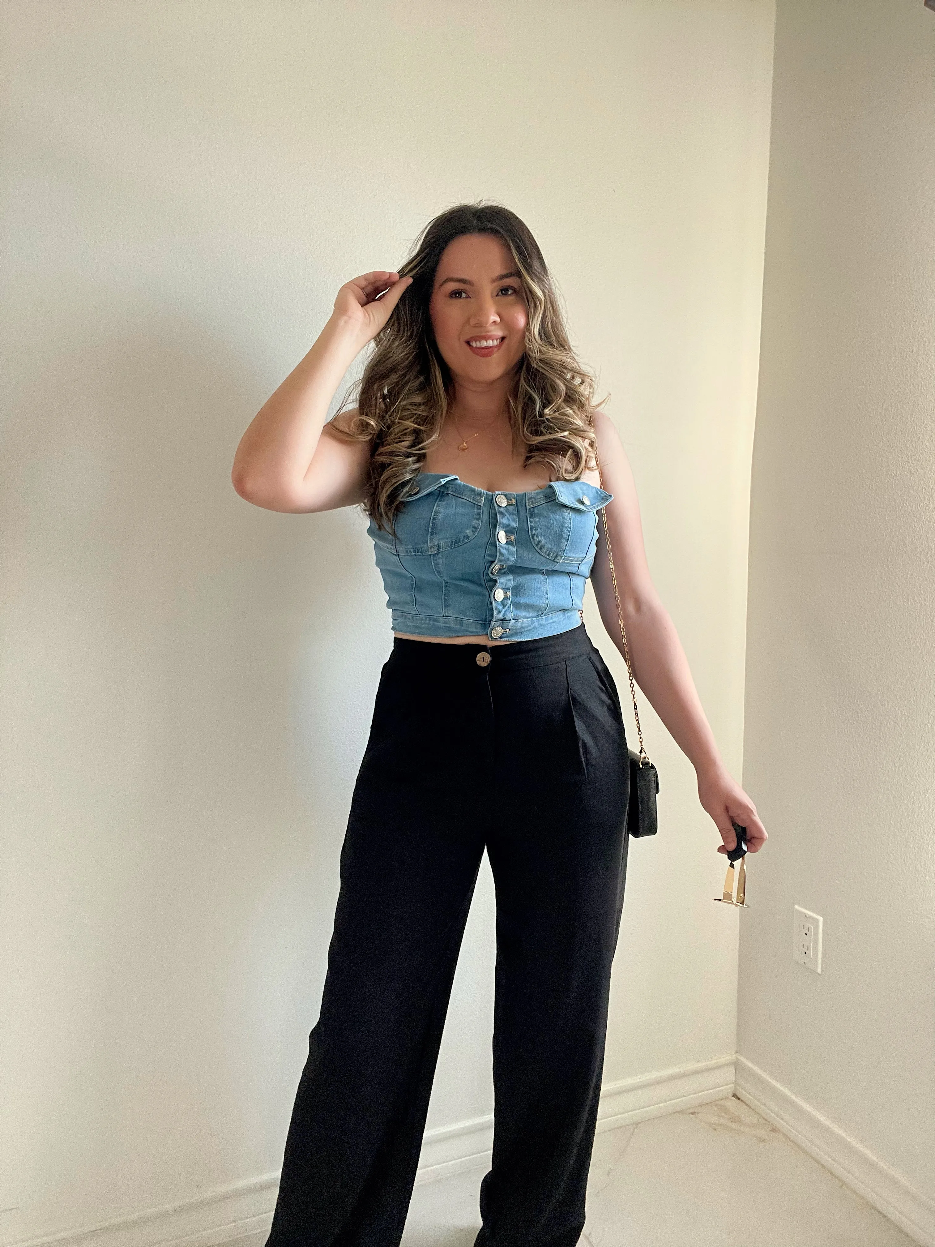 Golden Hour - Denim Top