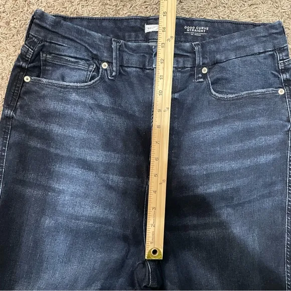 GOOD AMERICAN ALWAYS FITS GOOD CURVE SUPER HIGH RISE STRAIGHT JEANS Size 14-18