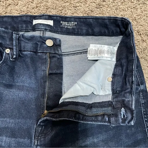 GOOD AMERICAN ALWAYS FITS GOOD CURVE SUPER HIGH RISE STRAIGHT JEANS Size 14-18
