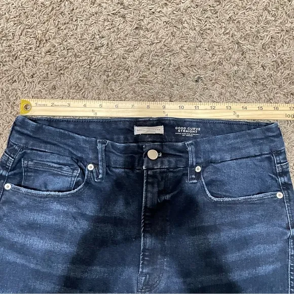 GOOD AMERICAN ALWAYS FITS GOOD CURVE SUPER HIGH RISE STRAIGHT JEANS Size 14-18