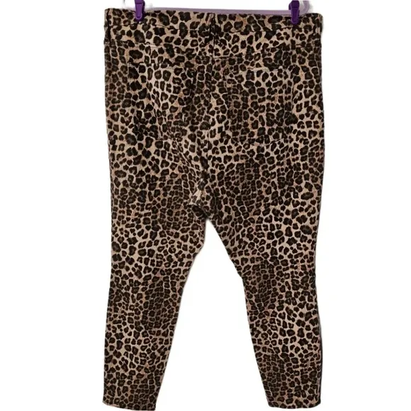 Good American Cheetah Animal Print High Waist Skinny Jeans NWOT