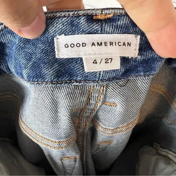 Good American Good Curve Straight Leg Jeans size 4/27