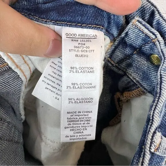 Good American Good Curve Straight Leg Jeans size 4/27