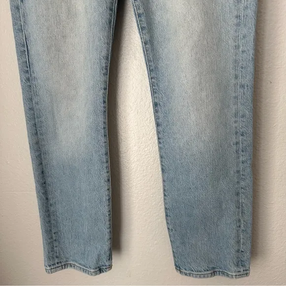 Good American Good Legs Straight Leg High Rise size 4 Light Blue Jeans Denim