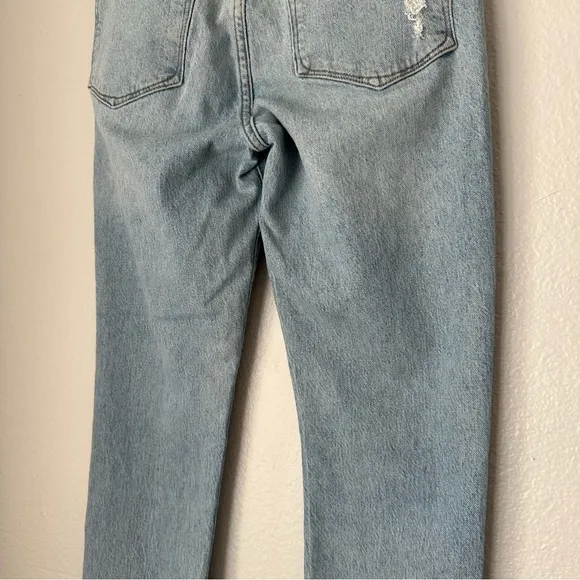 Good American Good Legs Straight Leg High Rise size 4 Light Blue Jeans Denim