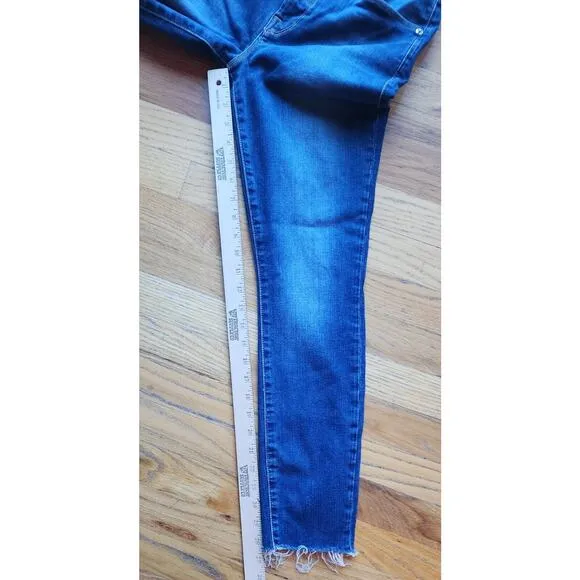 Good American Good Waist Crop Skinny Jeans Women's Size 8 / 29 High Waist