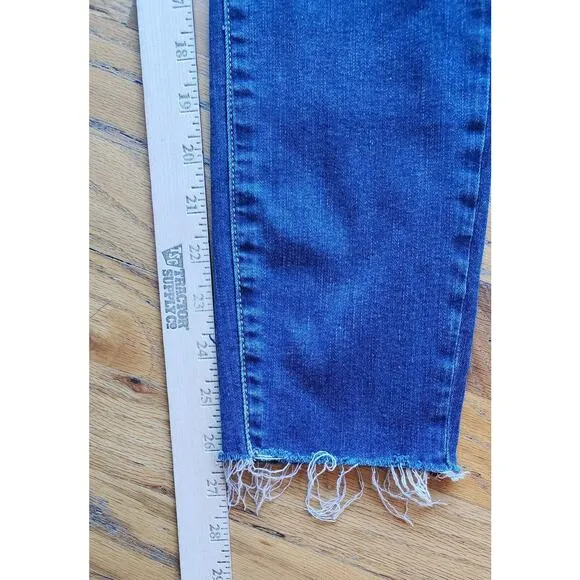 Good American Good Waist Crop Skinny Jeans Women's Size 8 / 29 High Waist