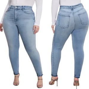 GOOD AMERICAN Good Waist Released Hem Skinny Jeans! Retail $155