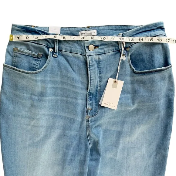 GOOD AMERICAN Good Waist Released Hem Skinny Jeans! Retail $155