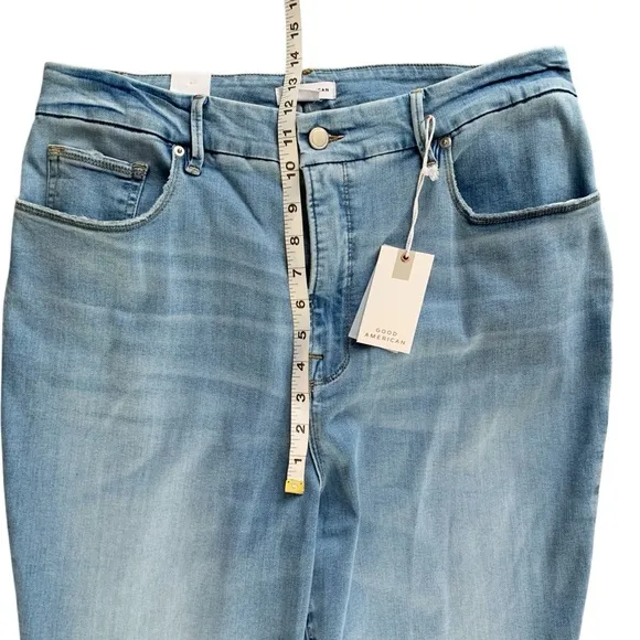 GOOD AMERICAN Good Waist Released Hem Skinny Jeans! Retail $155
