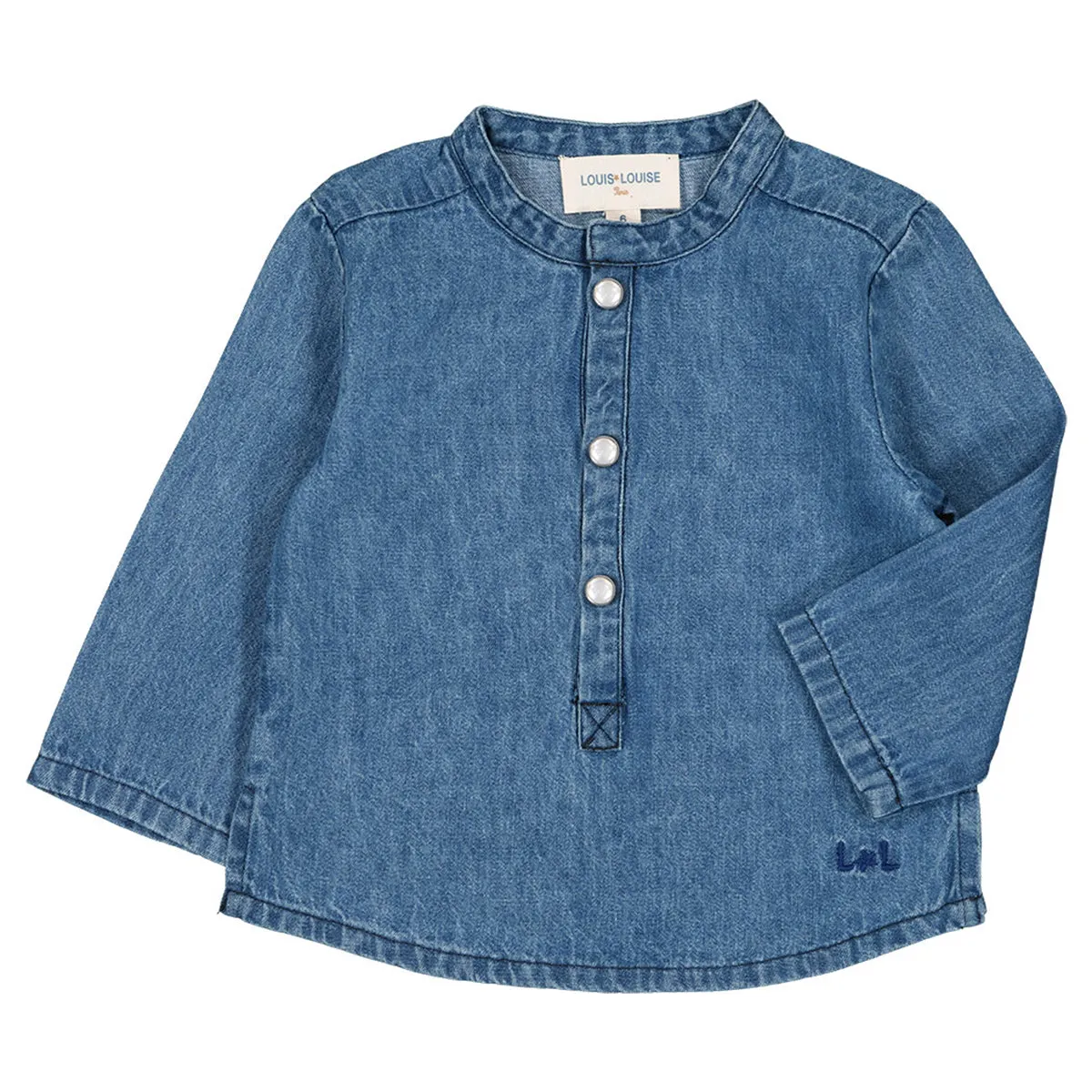 Grand Pere Chambray Baby Shirt