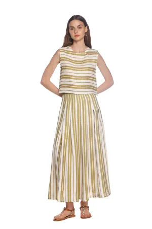 Green Striped Top