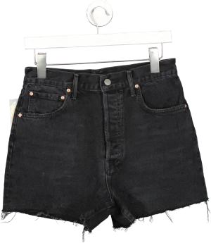 grlfrnd Black Jules Super High Rise Denim Shorts W27