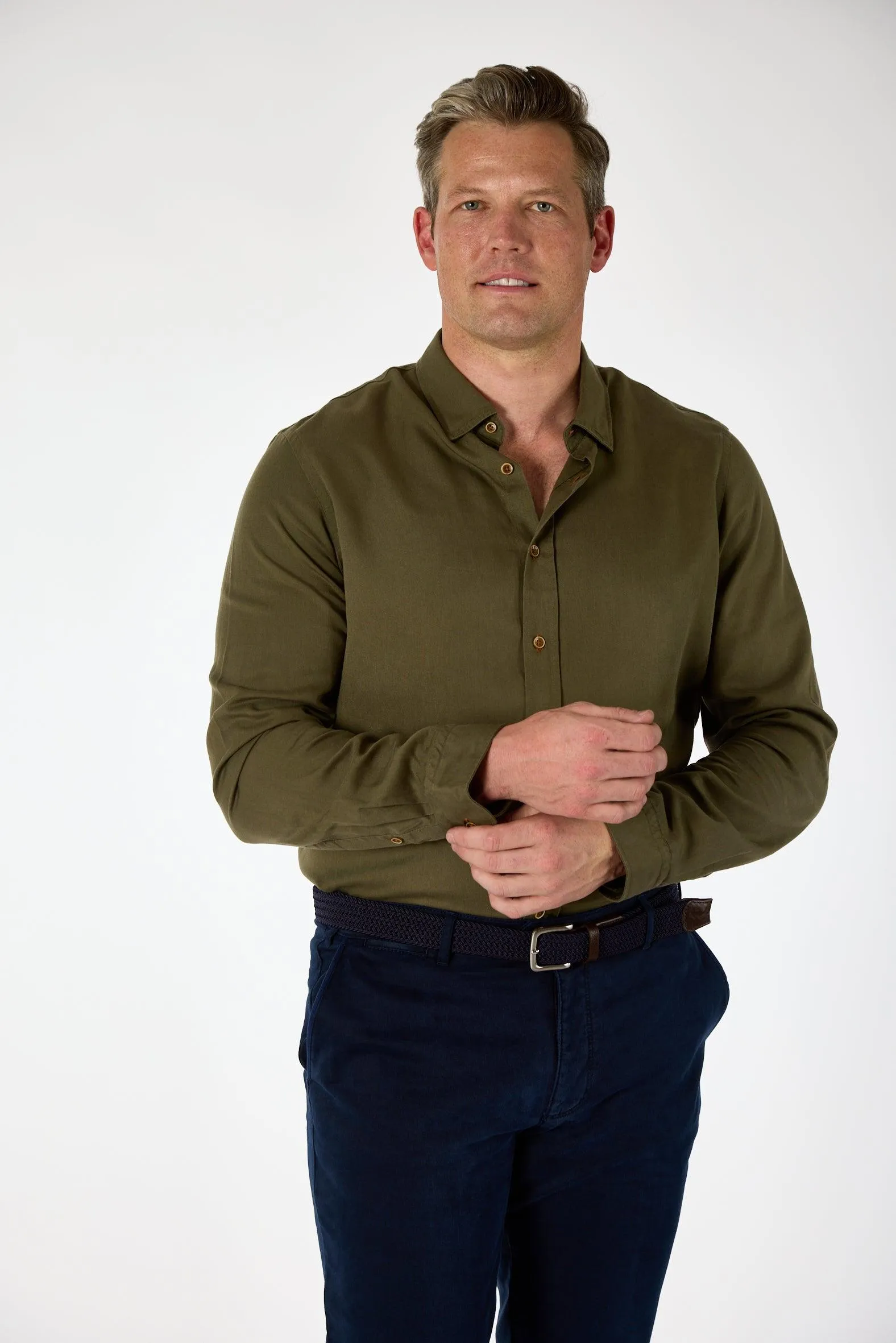 Gun Hill Mens Old Smoothy shirt - Khaki