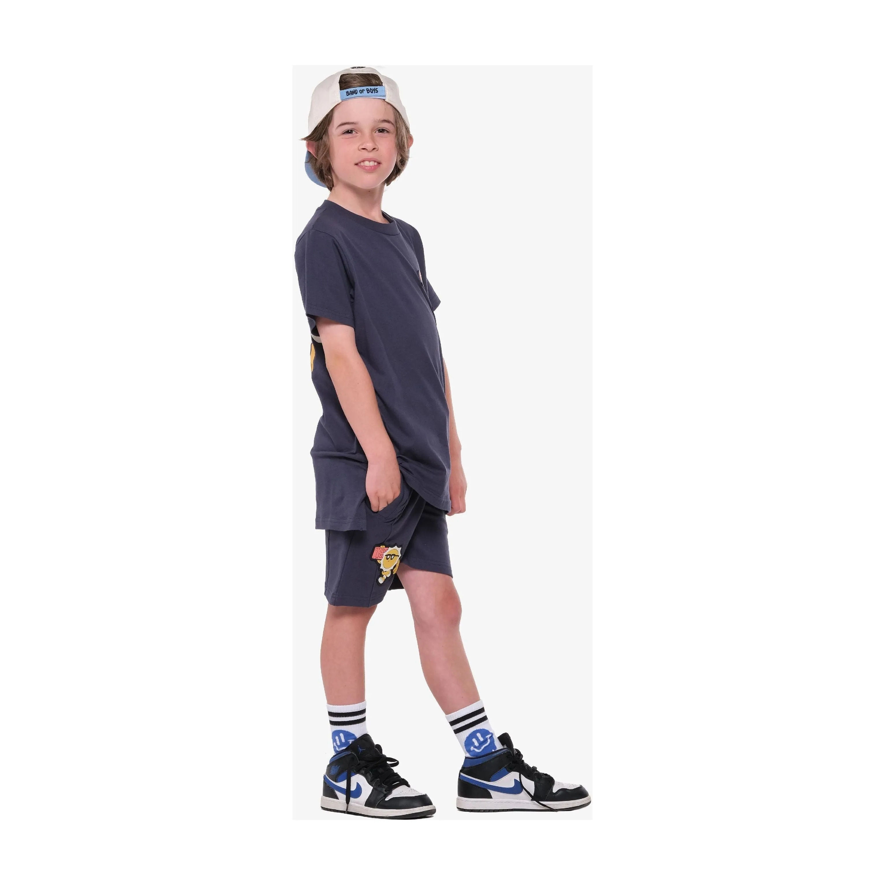 Have A Good Day Navy Shorts