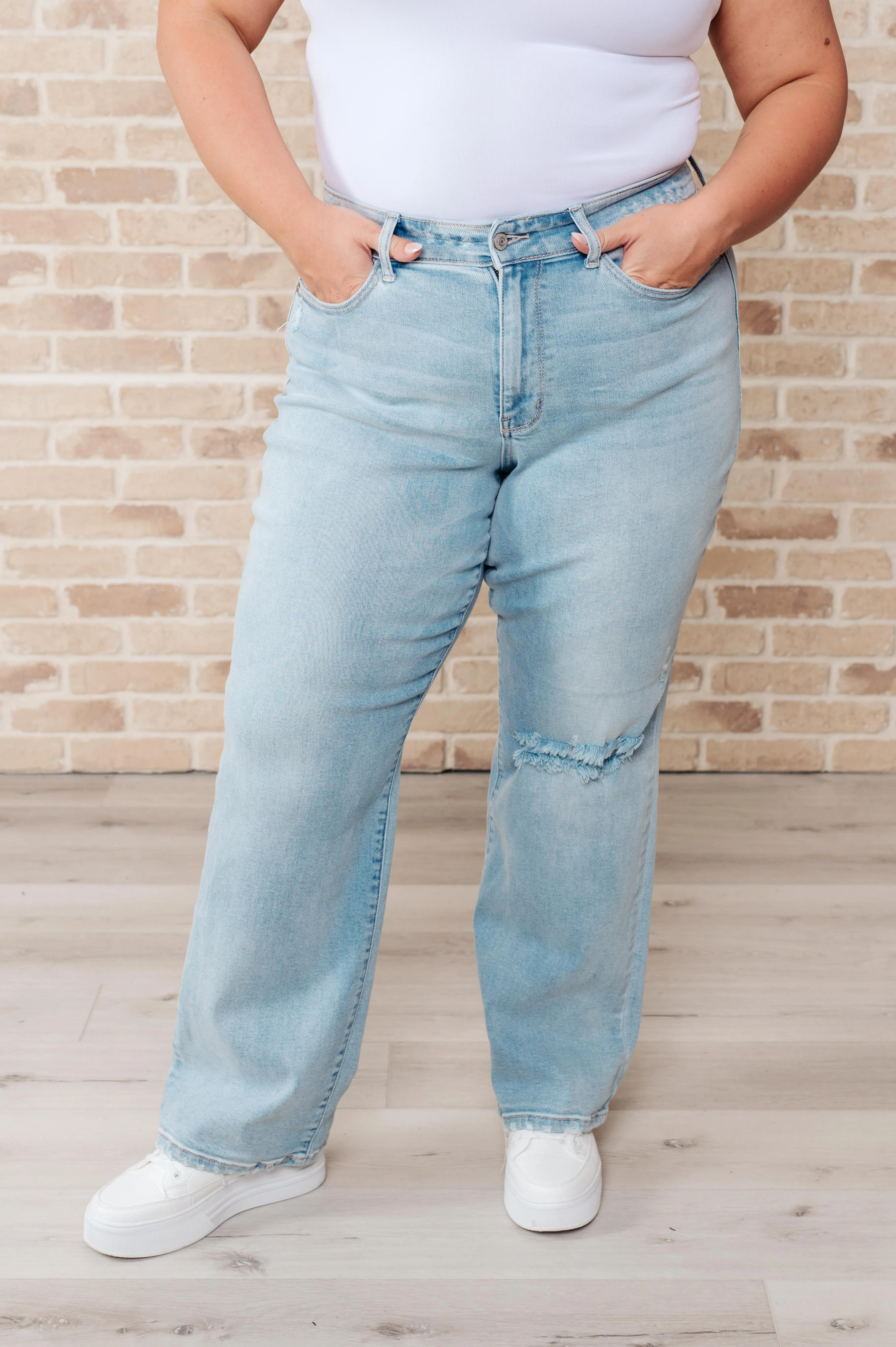Hazel Blues® |  Parker High Rise 90's Straight Jeans