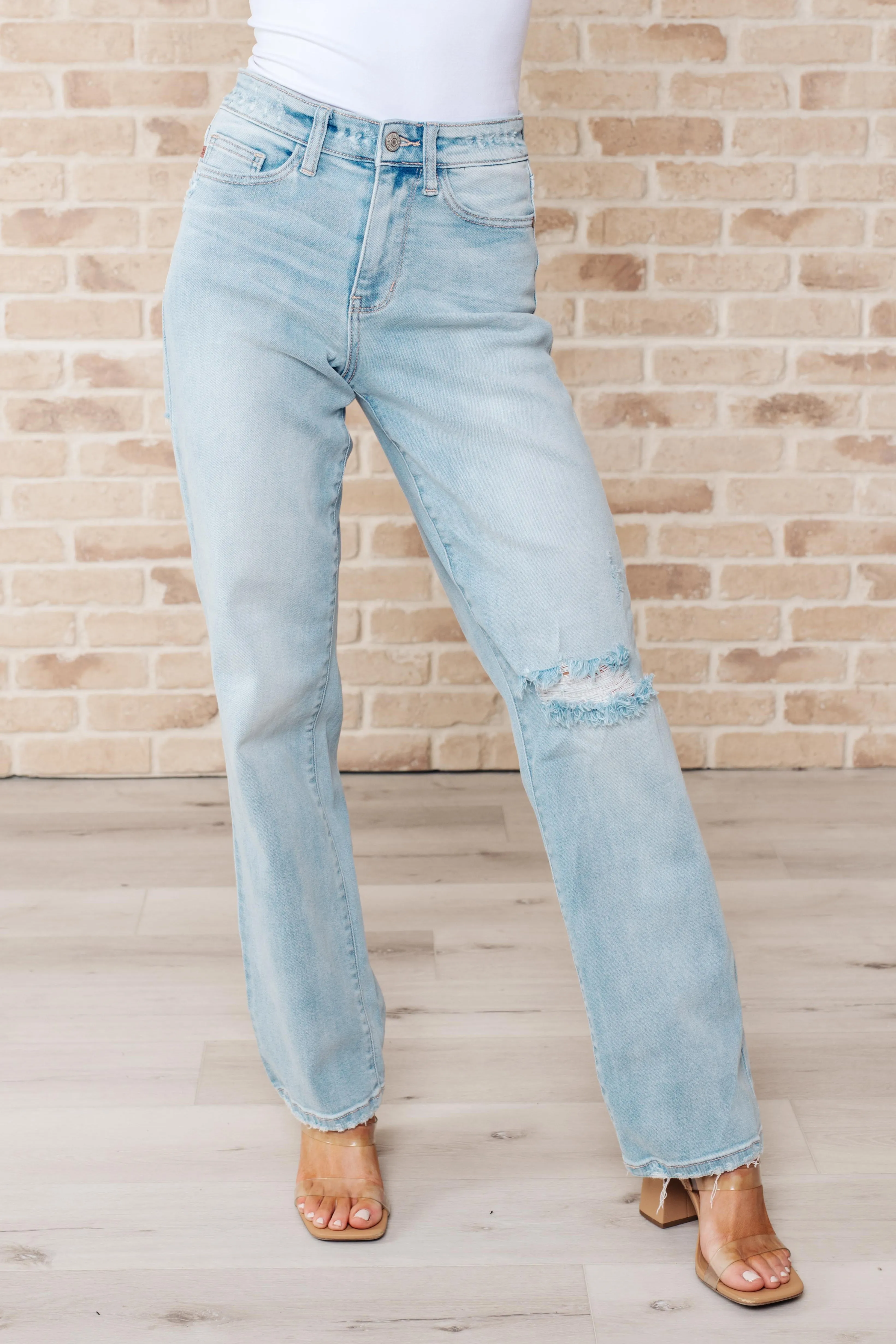 Hazel Blues® |  Parker High Rise 90's Straight Jeans