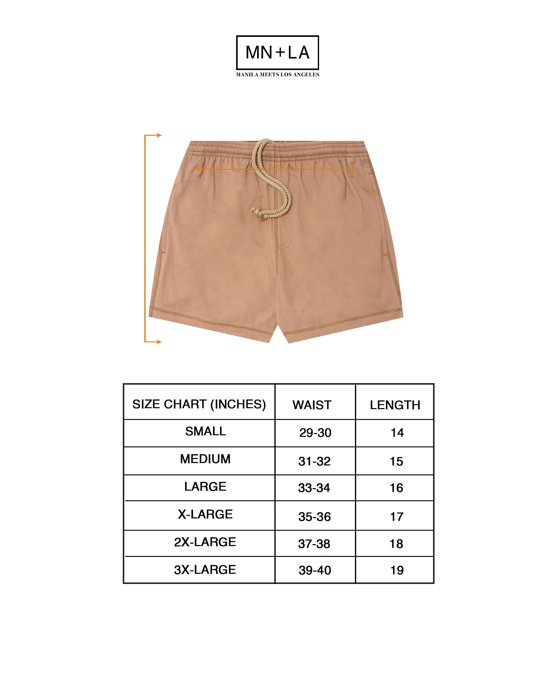 HOUSE SHORTS IN APRICOT