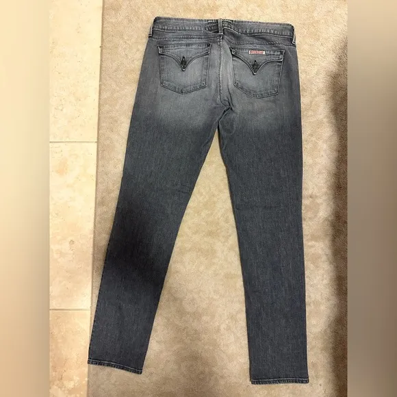 Hudson Jeans Size 31 Straight Leg Flap Pocket Gray Wash W422DCL