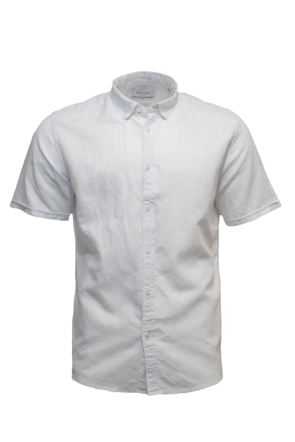 Industrie The Tennyson Linen Blend Short Sleeve Shirt