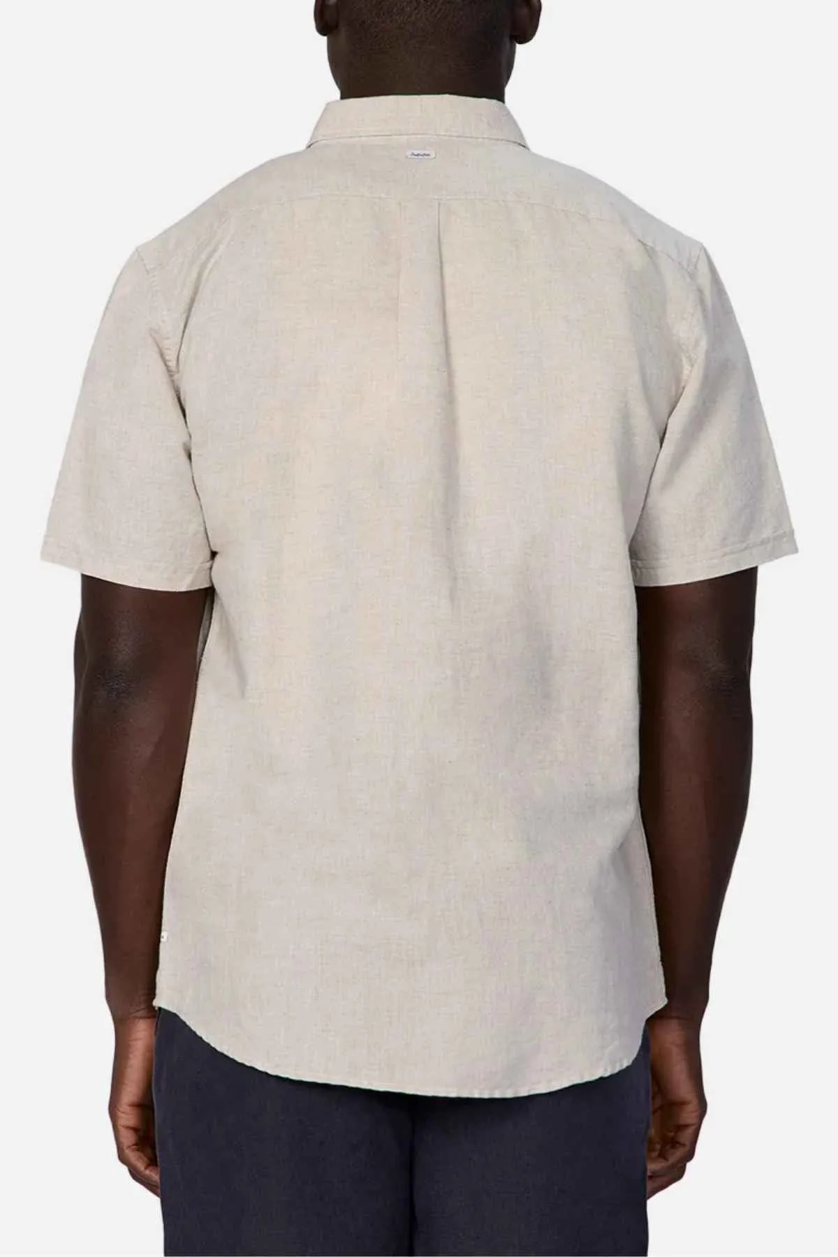 Industrie The Tennyson Linen Blend Short Sleeve Shirt