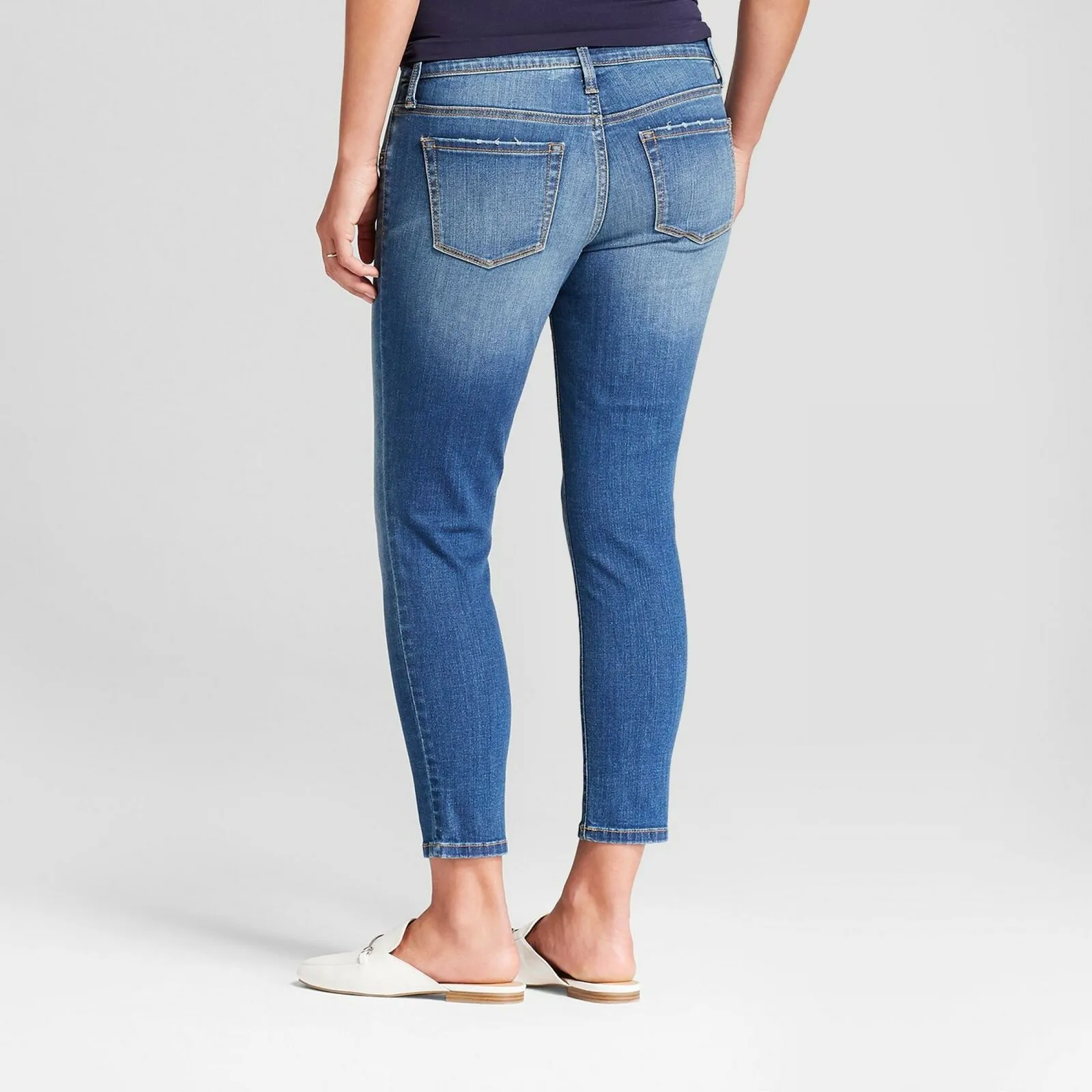 Isabel Maternity by Ingrid & Isabel Inset Panel Skinny Crop Jeans