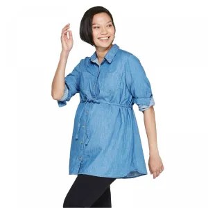 Isabel Maternity by Ingrid & Isabel Long Sleeve Denim Button-Down Shirt