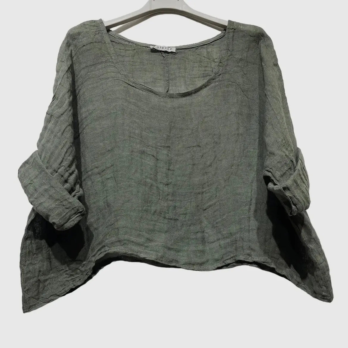 Isabella Linen Top
