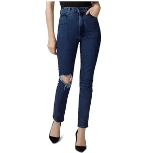 J Brand 1212 Runway Straight in Experience Destruct Super High Rise Jeans