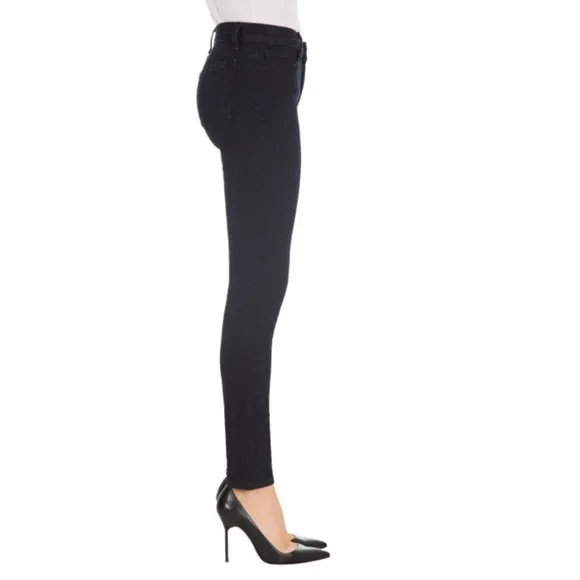 J Brand Mid-Rise Dark Wash Skinny Jeans